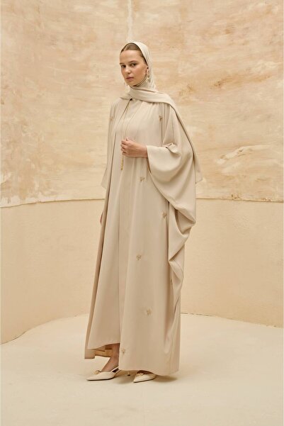 LEYLA STORE Celestia |   Elegant Embroidered Abaya Set