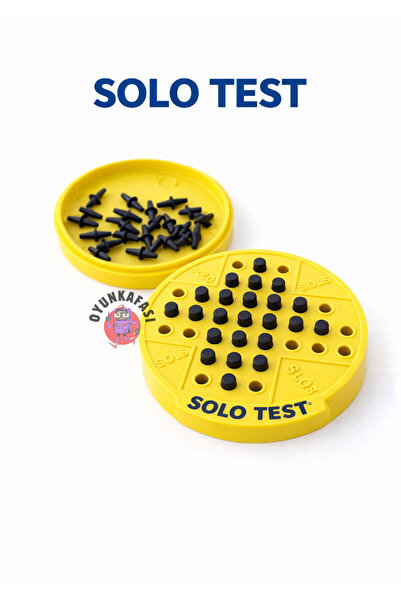 OYUNKAFASI Solo Test Zeka Oyunu 1 Adet / Plastik Peg Puzzle Strateji Oyunu Te...