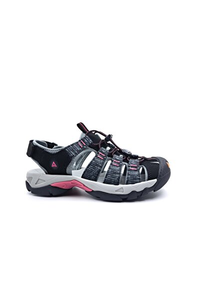 HUMTTO Closed Toe Outdoor Women's Unisex Gray Black Trekking Sports Sandals