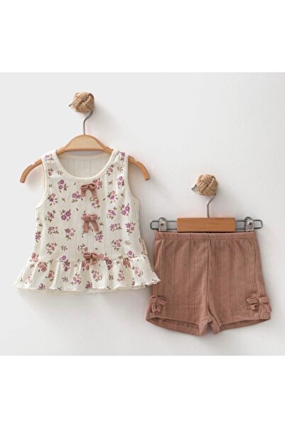 ASİLA Baby Girl Summer Top and Bottom Set