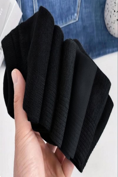 Ozzy Socks 6 Pairs of Black Cotton Striped Derby Booties Socks Comfort Set