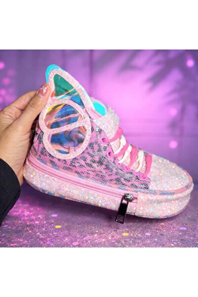 EMKSHOP Λαμπερή θήκη για στυλό/τσάντα μακιγιάζ με σχέδιο πεταλούδας