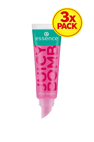 Essence Pachet de 3 luciu de buze Juicy Bomb Nº 102 Pepene Verde Aromat 10 ml