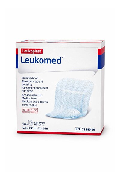 Leukoplast Transparent Dressings, 5 cm x 7.2 cm, 50 Dressings/Pack