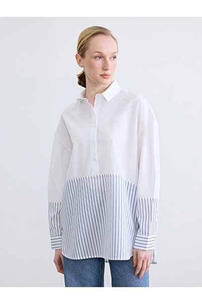 LC Waikiki Striped Oversize Women's Shirt Tunic