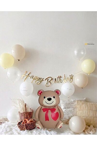 ÇITIPITISTORE Rabbit Foil Balloon Birthday Party Balloon Set