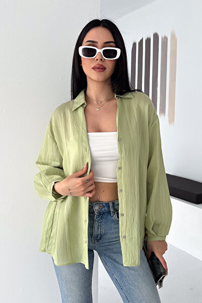 Noa&Noa Women's Oversize Shirt – Buttoned Loose Fit