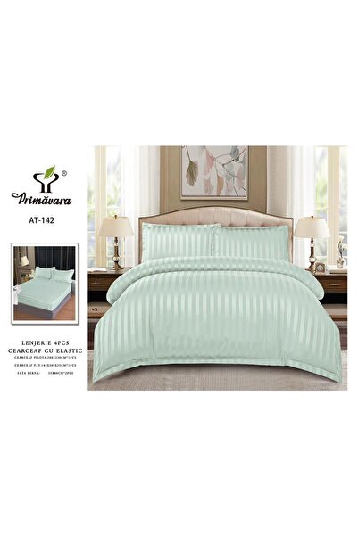 Primavara SET LENJERIE DAMASC 4 PIESE CU ELASTIC – LUX DELICAT ȘI CONFORT ABS...