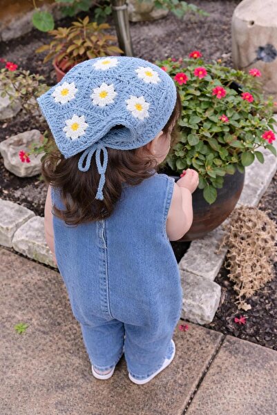 EMKSHOP Flower Garden Hand Knitted Bandana