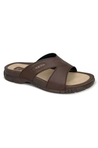 Ceyo 3200-1ı شبشب رجالي بني اللون لتقويم العظام