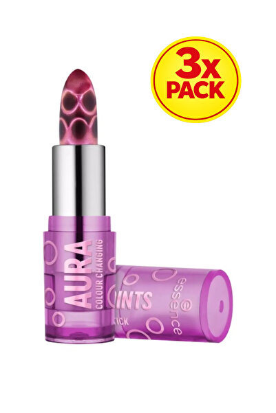Essence 3x PACK Colour Changing Lipstick Aura Points