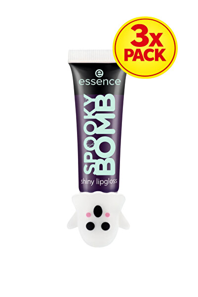 Essence 3x PACK SPOOKY BOMB Shiny Lipgloss - 01 BOO!berry kiss!