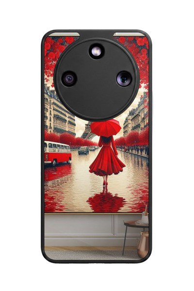 Aksel Kılıf حافظة سيليكون سوداء غير لامعة فاخرة متوافقة مع هاتف Honor Magic 8...