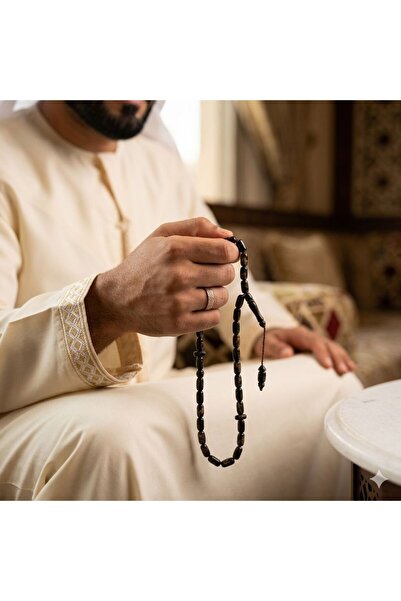 Generic Luxury 33-Bead Yisar Stone Rosary - Elegant Design.