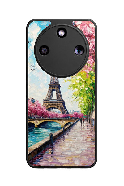 Aksel Kılıf حافظة سيليكون سوداء غير لامعة فاخرة متوافقة مع هاتف Honor Magic 8...