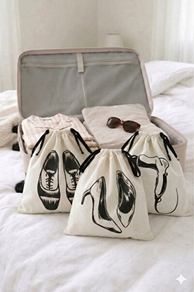 Paris Home Luggage Organizer Set of 3 – Slippers / Women's Shoes / Hair Dryer