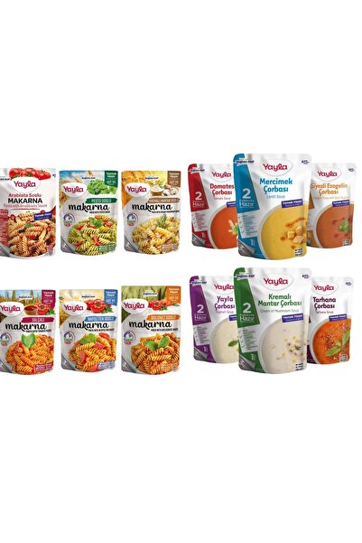 Yayla Yemek Hazır Karma Çorba Ve Makarna Çeşitleri 12x250 Ml