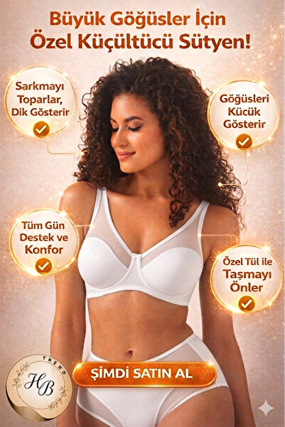 HB TREND Women's Skin Tone Minimizer - Gathering and Reducing Bra