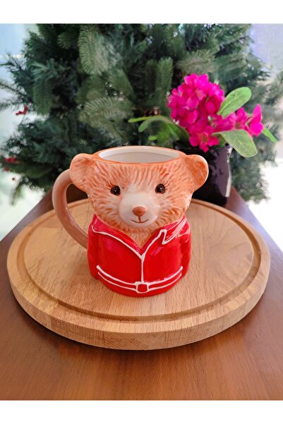 Madame Coco Jolie Teddy Bear Mug - Red - 380 ml - 1 Piece