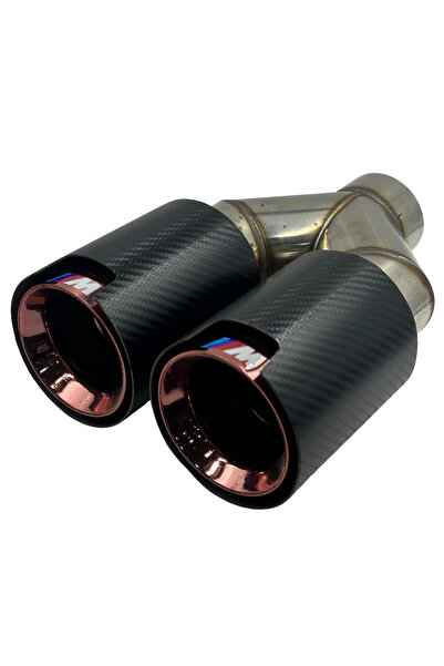 Universal 195 MM PASLANMAZ KROM SAĞ SOL ÇİFT ÇIKIŞ EGZOZ UCU 2 PARÇA