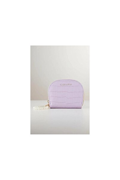 EMKSHOP Pearl Detailed Leather Women's Wallet/Card Holder