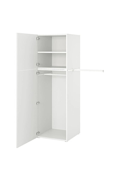 IKEA Beyaz Fonksiyonel Kapaklı Gardırop 107x57x181 cm