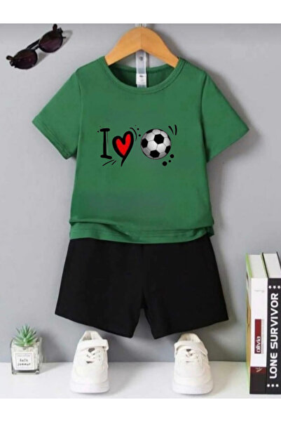 DOCE ELEGANTE Детски комплект с щампа LOVE GOAL