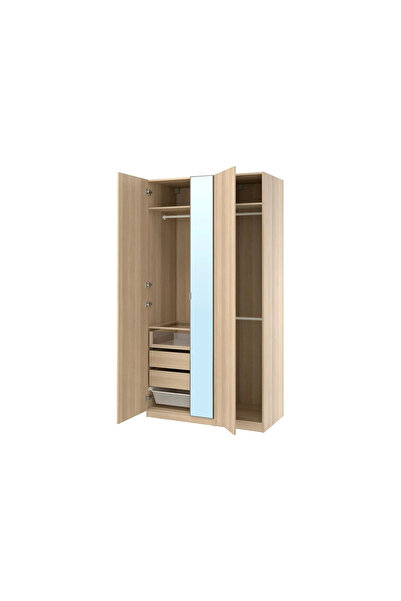 IKEA Meşe Modern Kapaklı Gardırop 125x60x236 cm