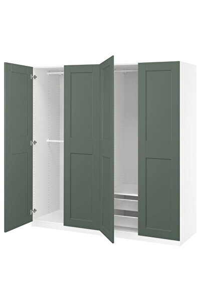 IKEA Çok Renkli Modern Kapaklı Gardırop 200x60x201 cm