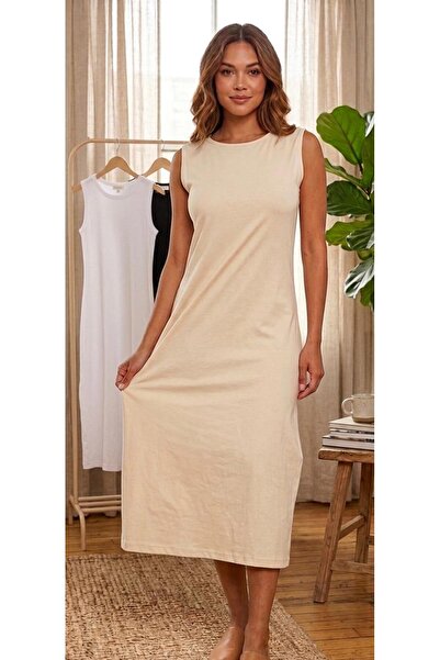 femmefinesse Women's Long Sleeveless Dress Lining 100% Cotton Hijab Lining, U...