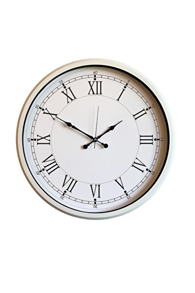 ForWhat 52cm Metal Stylish White Wall Clock for Office Home Office Gift
