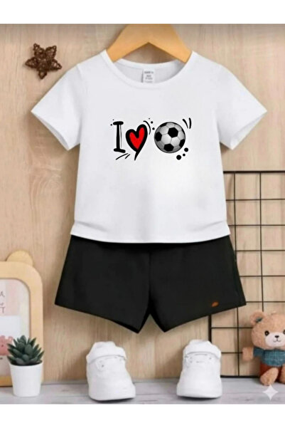 DOCE ELEGANTE Детски комплект с щампа LOVE GOAL