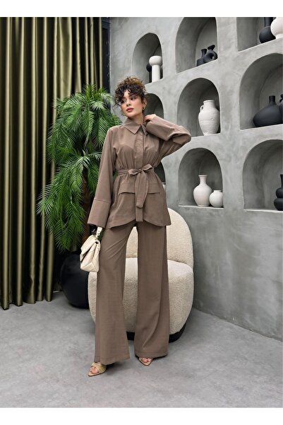 Cardella Elena Yazlık Tnsl Fabric Trouser Suit – Modern Hijab-Friendly Top an...