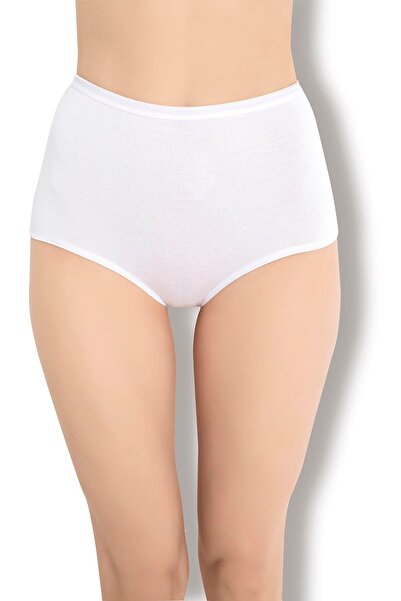 Jiber Women's High Waist Cotton Lycra Panties with Lace Back 692- 6 Pieces