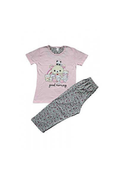Serena Women's cotton pajamas, new collection, light pink T-shirt with "Good ...
