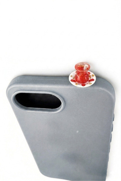 lotusbybuket iPhone 16E Tea Cup Shaped Silicone Case (You Can Ask Questions f...