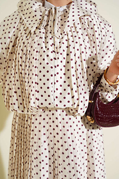 Lavanta Tekstil Polka Dot Skirt Two-Piece Set