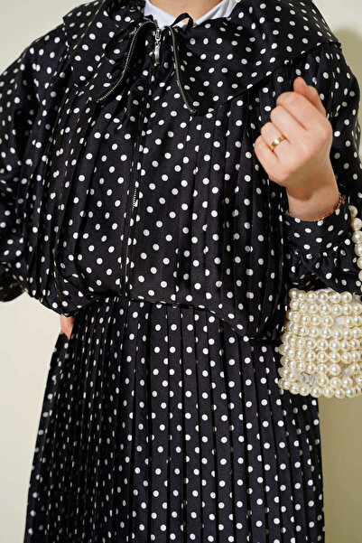 Lavanta Tekstil Polka Dot Skirt Two-Piece Set