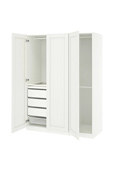 IKEA Beyaz Ferah Kapaklı Gardırop 150x60x201 cm