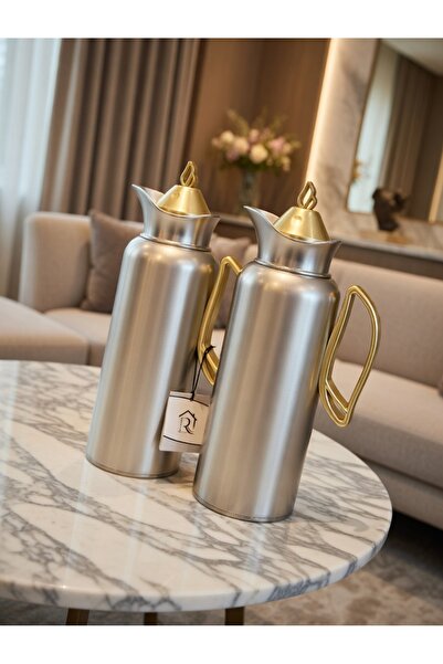 Gerenic Trams Silver Matte Set on Gold with a Volume of 1L, Keeps the Heat fo...
