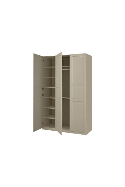 IKEA Gri Geniş Kapaklı Gardırop 150x58x236 cm