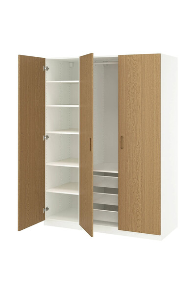 IKEA Beyaz Modern Kapaklı Gardırop 150x60x201 cm