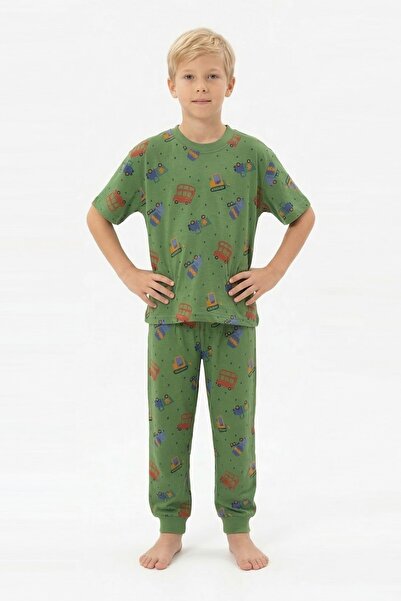 Yağmur Giyim Set de pijamale pentru băieți, 100% bumbac, cu model, pentru maș...