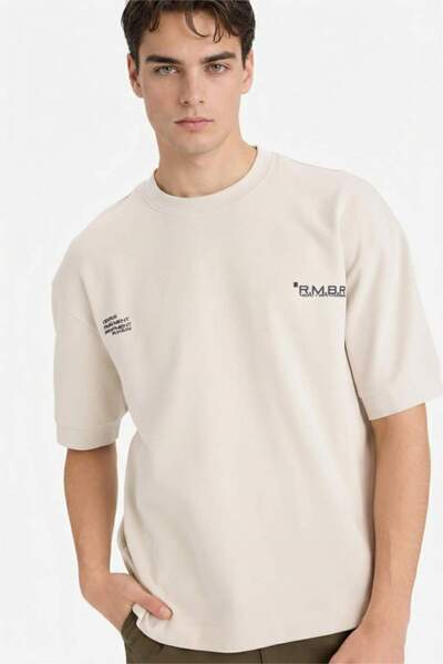 DeFacto Breathable Loose Fit Printed T-Shirt