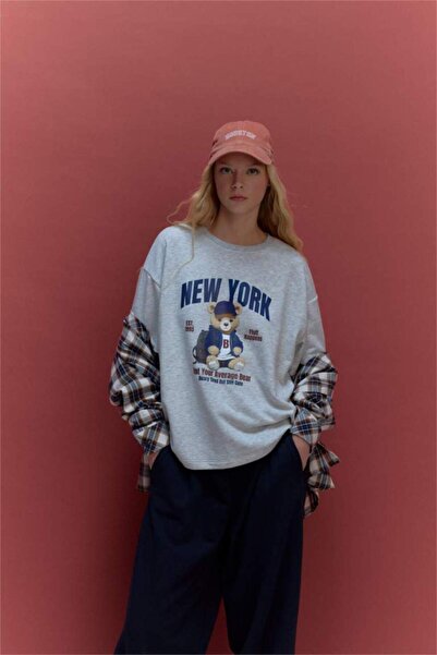 LC Waikiki Oversize Wide Fit Crew Neck Printed Thick Fabric Short Sleeve T-Shirt