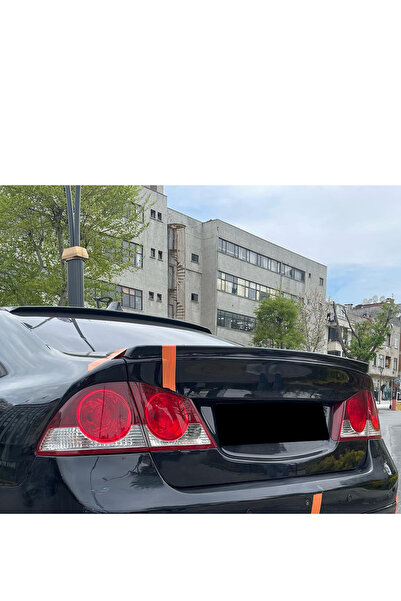 mdtuninggaraj Honda Civic FD6 2006-2012 Uyumlu (PARLAK SİYAH BOYALI) Bagaj Üs...
