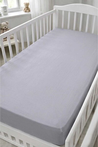 Terzi Ömer 100% Cotton Gray Colored Single Bed Sheet 120 X 140 cm