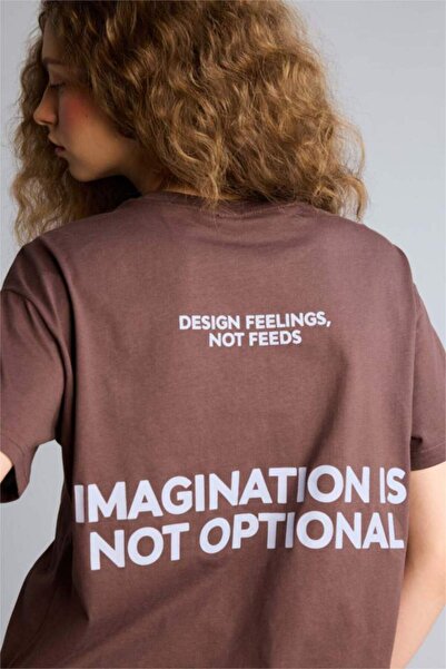 LC Waikiki Oversized Crew Neck Printed Short Sleeve T-Shirt