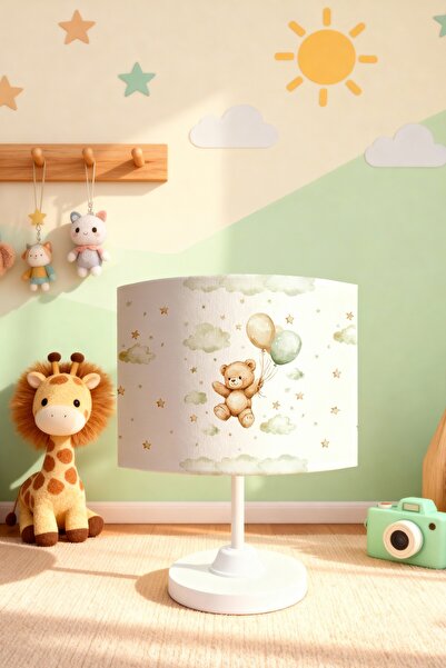 EVPANYA Flying Teddy Bear Patterned Children's Room Lampshade