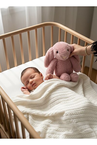 Zemze Baby Uyku Dostu Tavşan & Pike Seti Mürdüm Renk